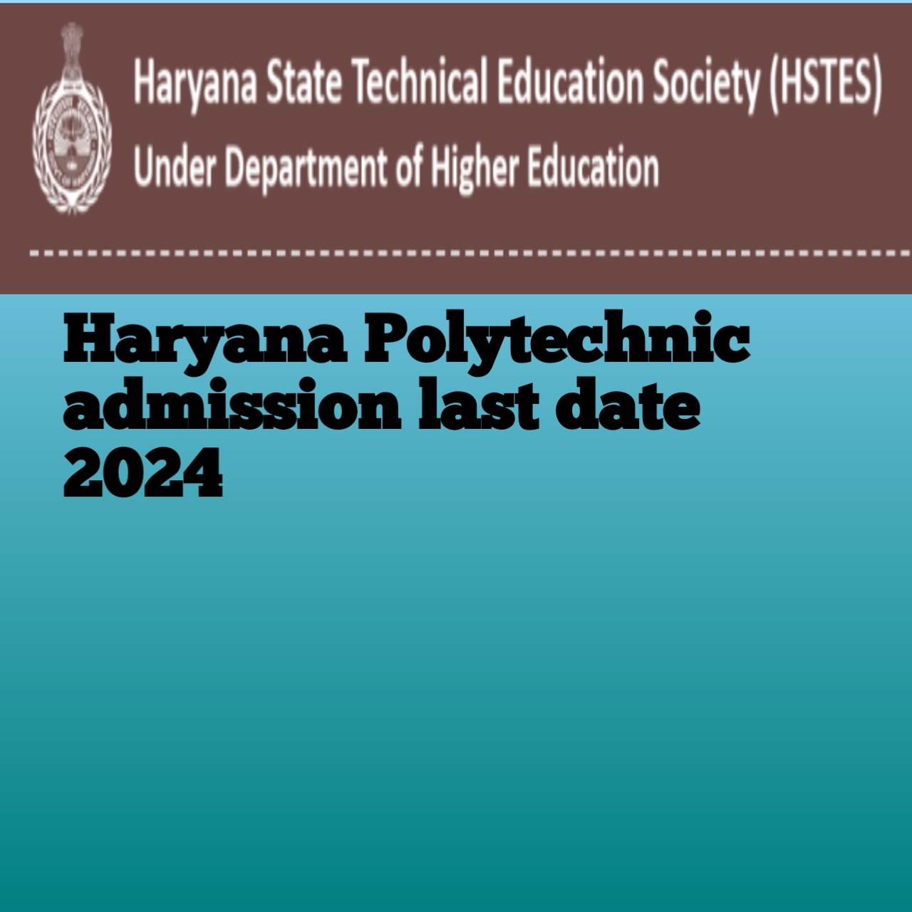 Haryana polytechnic Admission 2024